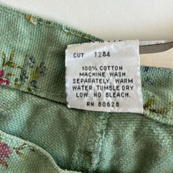 Vintage Michael G. Green Floral Cotton High Rise Shorts Size 11 - Picture 10 of 10